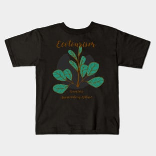 Eco Tourism. Travelers Appreciating Nature Kids T-Shirt